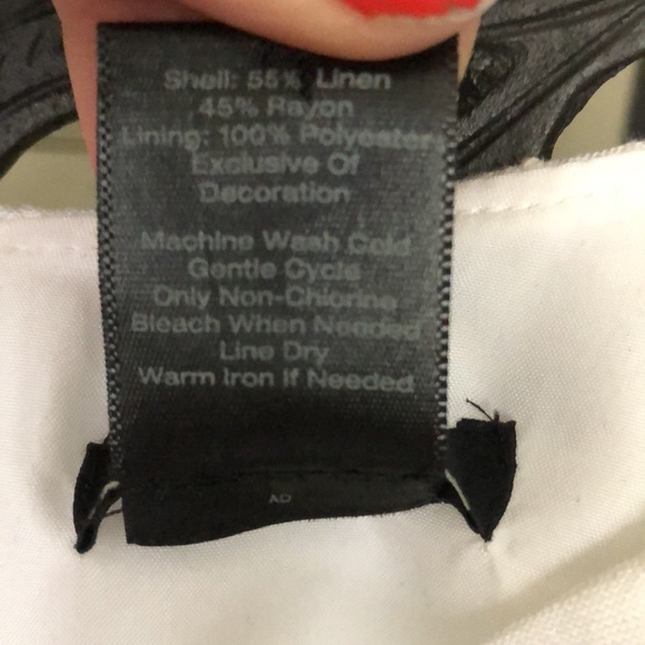 Ann Taylor White Linen Eyelet Sun Dress - Picture 7 of 7